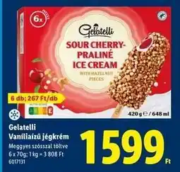 Lidl Gelatelli Vaníliaízű jégkrém ajánlat