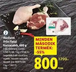 Lidl Húsfarm Friss fiatal kacsacomb, 480 g ajánlat