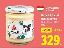 Lidl HAZÁNK KINCSEI Reszelt torma ajánlat