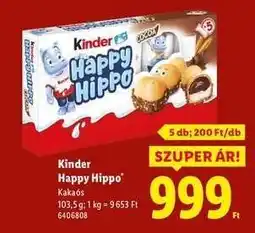Lidl KINDER Happy Hippo ajánlat