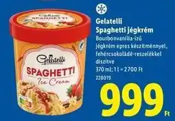 Lidl Gelatelli Spaghetti jégkrém ajánlat