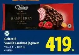 Lidl GELATELLI Vaníliás-málnás jégkrém ajánlat