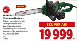Lidl PARKSIDE Elektromos láncfűrész ajánlat
