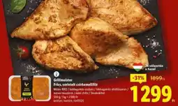 Lidl Grillmeister Friss, szeletelt csirkemellfilé ajánlat
