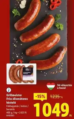 Lidl GRILLMEISTER Friss disznótoros kóstoló ajánlat