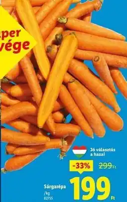 Lidl Sárgarépa ajánlat