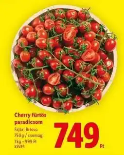 Lidl Cherry fürtös paradicsom ajánlat