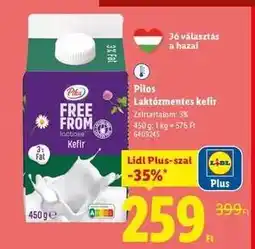 Lidl Pilos Laktózmentes kefir ajánlat