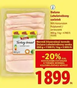 Lidl DULANO Leheletvékony szeletek ajánlat