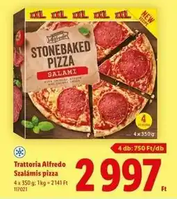 Lidl TRATTORIA ALFREDO Szalámis pizza ajánlat