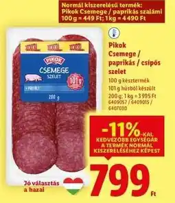 Lidl PIKOK Csemege / paprikás / csípős szelet ajánlat