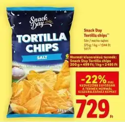 Lidl SNACK DAY Tortilla chips ajánlat