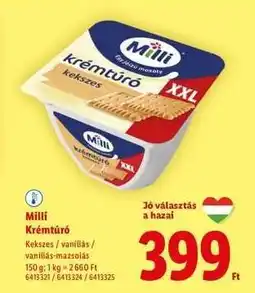 Lidl MILLI﻿﻿ Krémtúró ajánlat