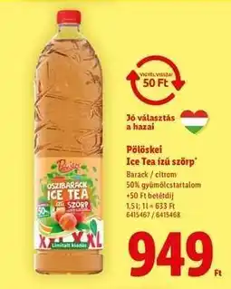 Lidl PÖLÖSKEI Ice Tea ízű szörp ajánlat