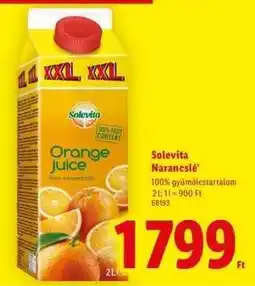 Lidl SOLEVITA Narancslé ajánlat