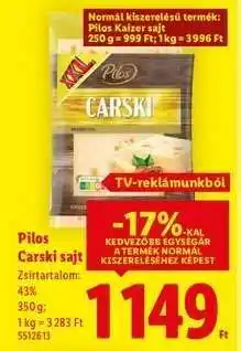 Lidl PILOS Carski sajt ajánlat