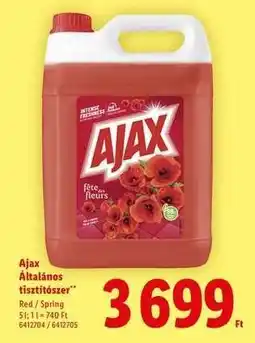 Lidl AJAX Általános tisztítószer ajánlat