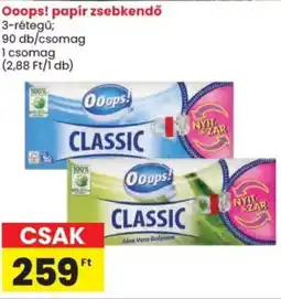 Spar Ooops! papír zsebkendő ajánlat