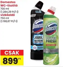 Spar Domestos WC-tisztító / vízkőoldó ajánlat