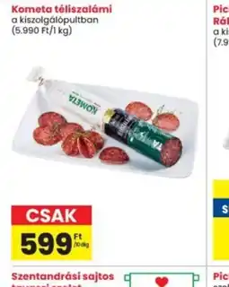 Interspar Kometa téliszalámi ajánlat