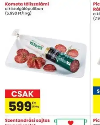 Interspar Kometa téliszalámi ajánlat