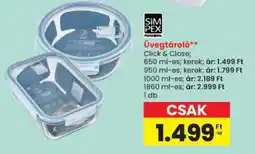 Spar SIM PEX Üvegtároló ajánlat