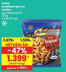 Spar Aviko hasábburgonya sütőbe ajánlat