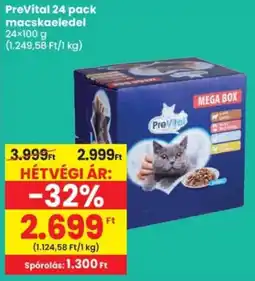 Spar PreVital 24 pack macskaeledelś ajánlat