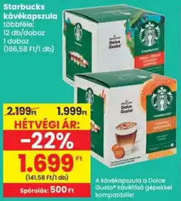 Spar Starbucks kávékapszula ajánlat