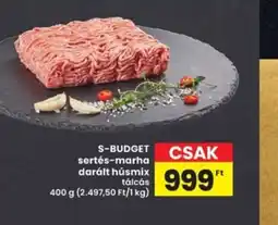 Interspar S-Budget sertés-marha darált húsmix ajánlat