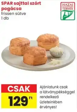 Spar Market SPAR sajttal szórt pogácsa ajánlat