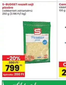 Interspar S-Budget reszelt sajt pizzára ajánlat