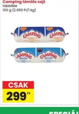 Interspar Camping tömlős sajt ajánlat