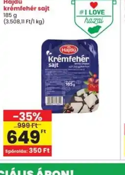 Interspar Hajdú Krémfehér sajt ajánlat