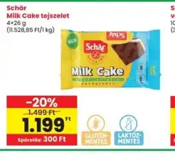 Interspar Schär Milk Cake tejszelet ajánlat