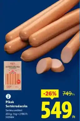 Lidl Pikok Sertésrudacska ajánlat