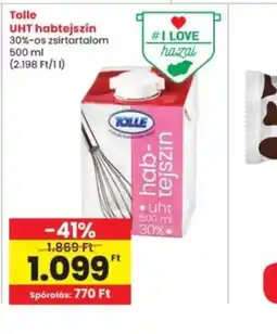 Interspar Tolle UHT habtejszín ajánlat