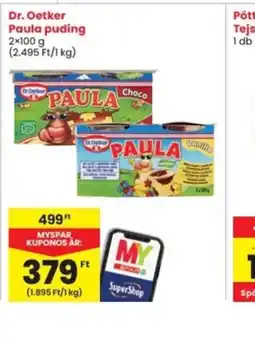 Interspar Dr. Oetker Paula puding ajánlat