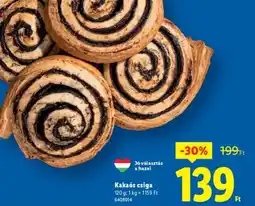 Lidl Kakaós csiga ajánlat