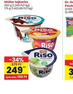 Interspar Müller tejberizs ajánlat