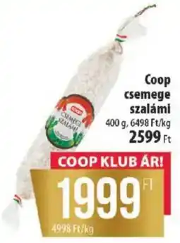 Coop Coop csemege szalámi ajánlat