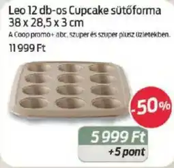 Coop Leo 12 db-os Cupcake sütőforma ajánlat