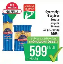 Coop Gyermelyi 4 tojásos tészta ajánlat