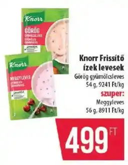 Coop Knorr Frissítő ízek levesek ajánlat