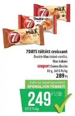 Coop 7DAYS töltött croissant ajánlat