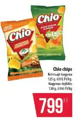 Coop Chio chips Krémsajt-hagyma ajánlat