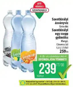 Coop Szentkirályi ásványvíz ajánlat