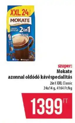 Coop Mokate azonnal oldódó kávéspecialitás ajánlat
