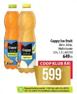 Coop Cappy Ice fruit ajánlat