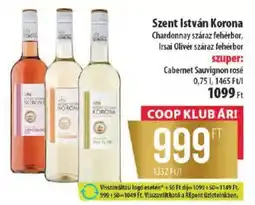 Coop Szent István Korona ajánlat